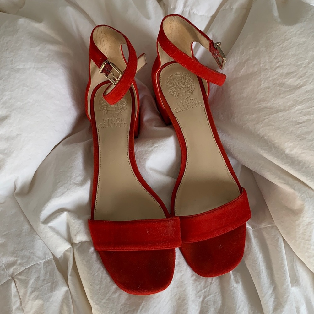 vince camuto red heels